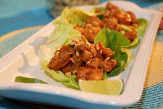 Oriental Shrimp Lettuce Wraps