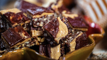 Peanut Butter and Jelly Chocolate Bars