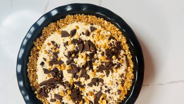 PEANUT BUTTER COTTAGE CHEESE CHEESECAKE